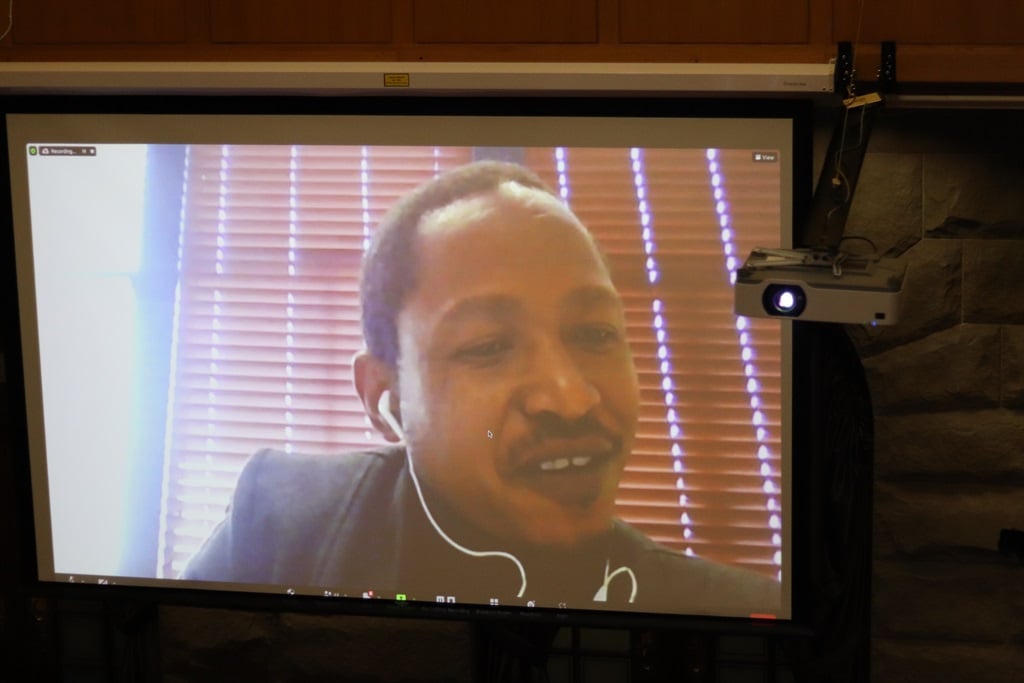 Former Public Protector investigator Tebogo Kekana testifying before the Section 194 Committee via the virtual platform on Monday. Tebogo Kekana