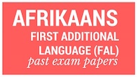 Old matric papers Afrikaans
