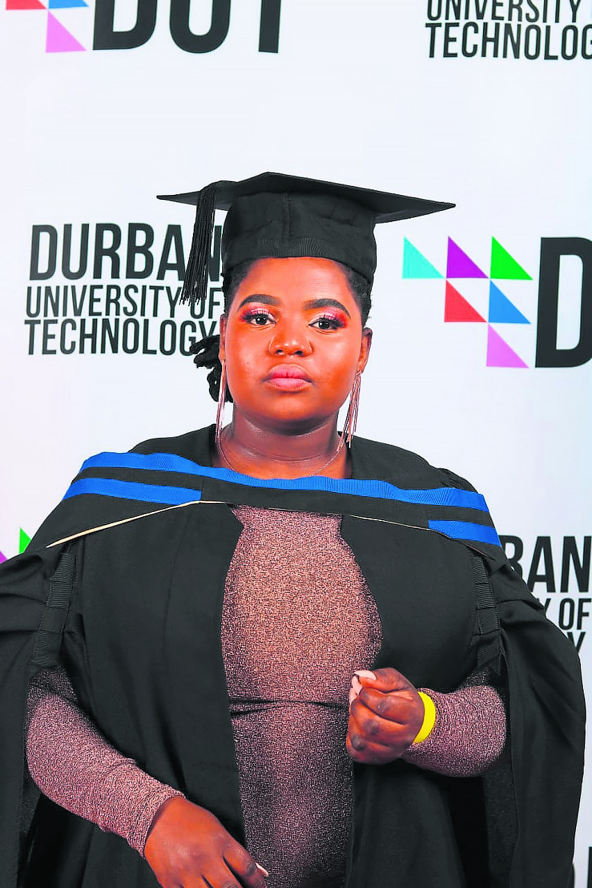 Sithembile Mthembu who recently graduated. Photos supplied