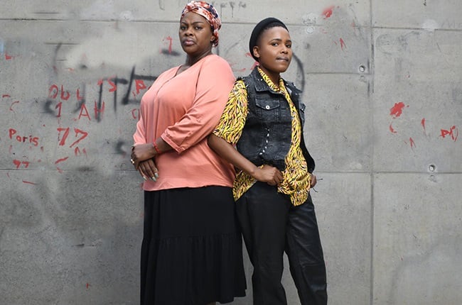 Dawn Thandeka King as Thandiwe and Nozuko Ncayiyane in DiepCity.