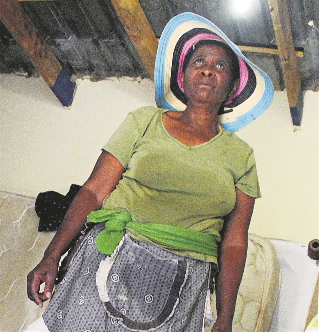 Thandiwe Magadla in the room where her tenant committed suicide.          Photo by Muntu Nkosi 