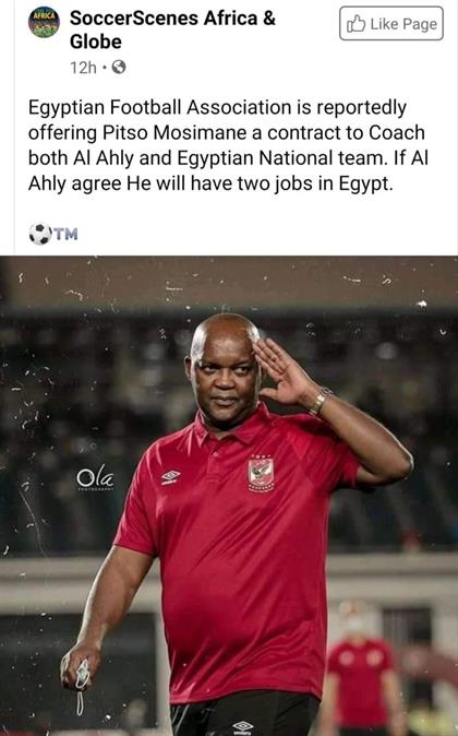 REPORT: PITSO OFFERED PHARAOHS JOB!