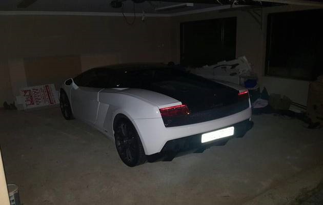 The alleged Lambo that was bought with the money stolen in the #ORTamboHeist 
Photo: Supplied
