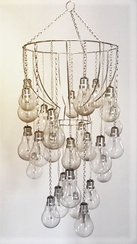 home, decor, diy, how to, light bulb chandelier, c