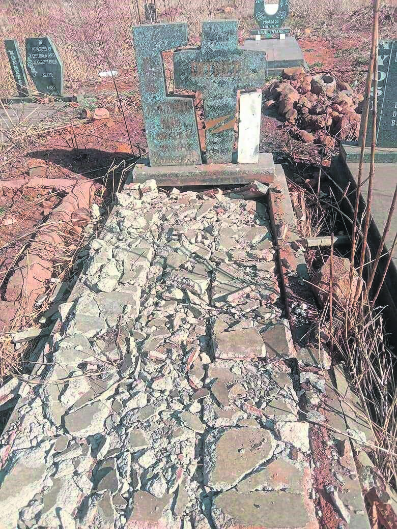 Residents of Soweto are concerned about the rising number of tombstones that are being damaged at cemeteries.