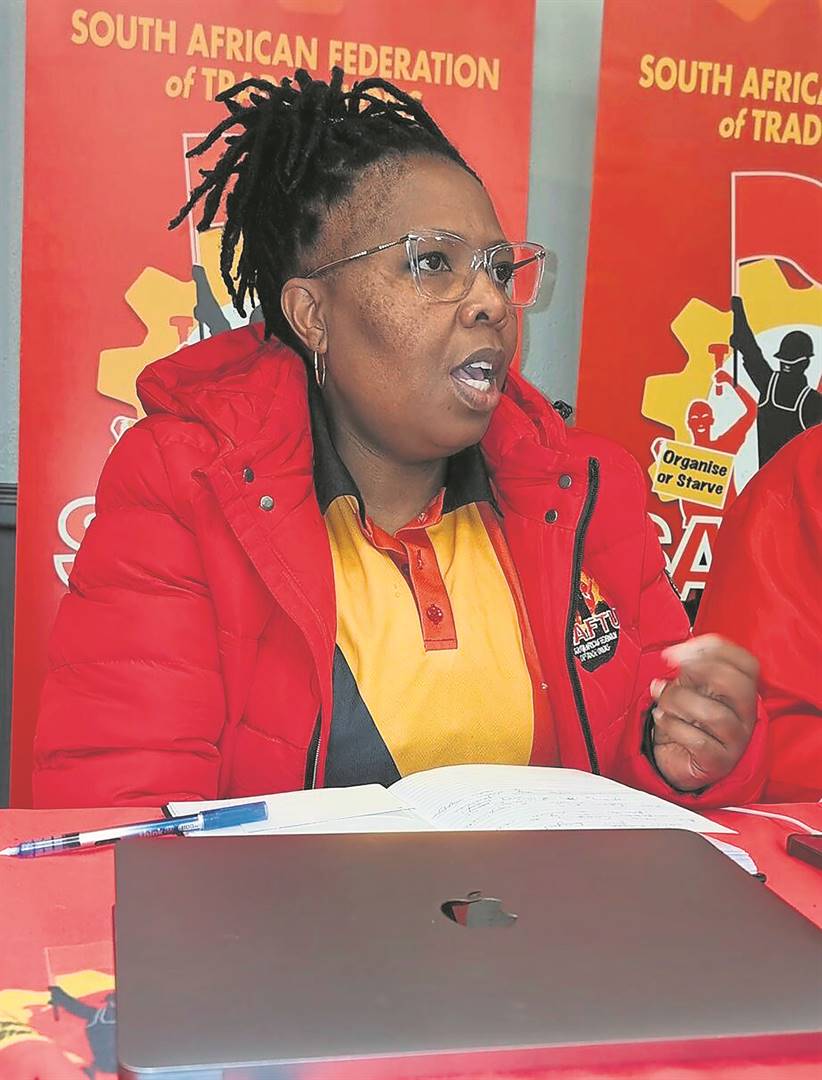 Numsa second deputy president, Ruth Ntlokotse, said their suspension was unconstitutional.        Photo from Twitter