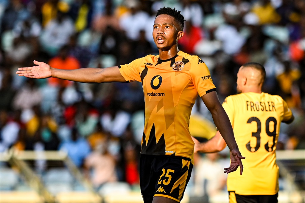 DURBAN, SOUTH AFRICA - AUGUST 06: Given Msimango of Kaizer Chiefs during the DStv Premiership match between Kaizer Chiefs and Chippa United at Moses Mabhida Stadium on August 06, 2023 in Durban, South Africa. (Photo by Darren Stewart/Gallo Images)
