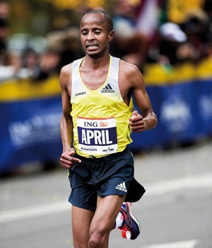 Lusapho April will line up at the New York half marathon
PHOTO: Jumbo
