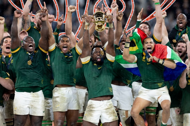 The Springboks won the Rugby World Cup, but failed their transformation test as per SA Rugby's report. (Juan Jose Gasparini/Getty Images)