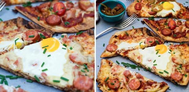 recipe, pizza, naan, breakfast, eggs