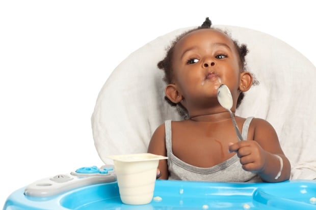 Fear not - your baby will let you know when he's ready for solids.
