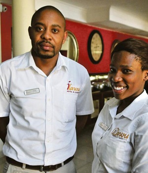 Operations manager Thami Ndlovu and general manager Lungile Maphumulo