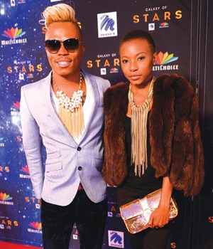 Somizi Mhlongo and his daughter Bahumi during M-Net and Multichoice celebration of 27 years of broadcasting, Galaxy of Stars at Gallagher Estate in Midrand.

PHOTO: Lungelo Mbulwana 