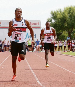 SA 100m record holder Akani Simbine (left) will be one of the star attractions at the opening meeting of the newly launched ASA Series
PHOTO: REG CALDECOTT
