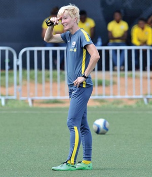 Banyana coach Vera Pauw has a lot to ponder, as her team needs to secure more high-profile friendly matches in preparation for the Rio Olympics, which are only five months away 
PHOTO: Samuel Shivambu / BackpagePix