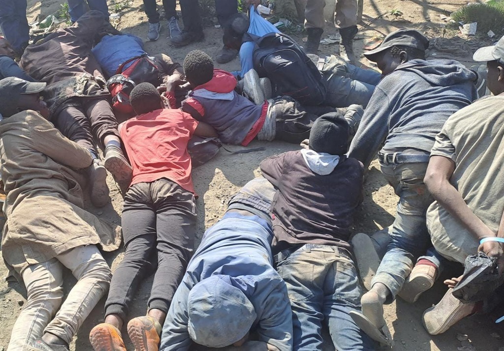 Gauteng police have arrested more than 30 suspected illegal miners during a bust on the East Rand.
