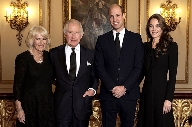 The Queen Consort, King Charles III, and The Prince and Princess of Wales.