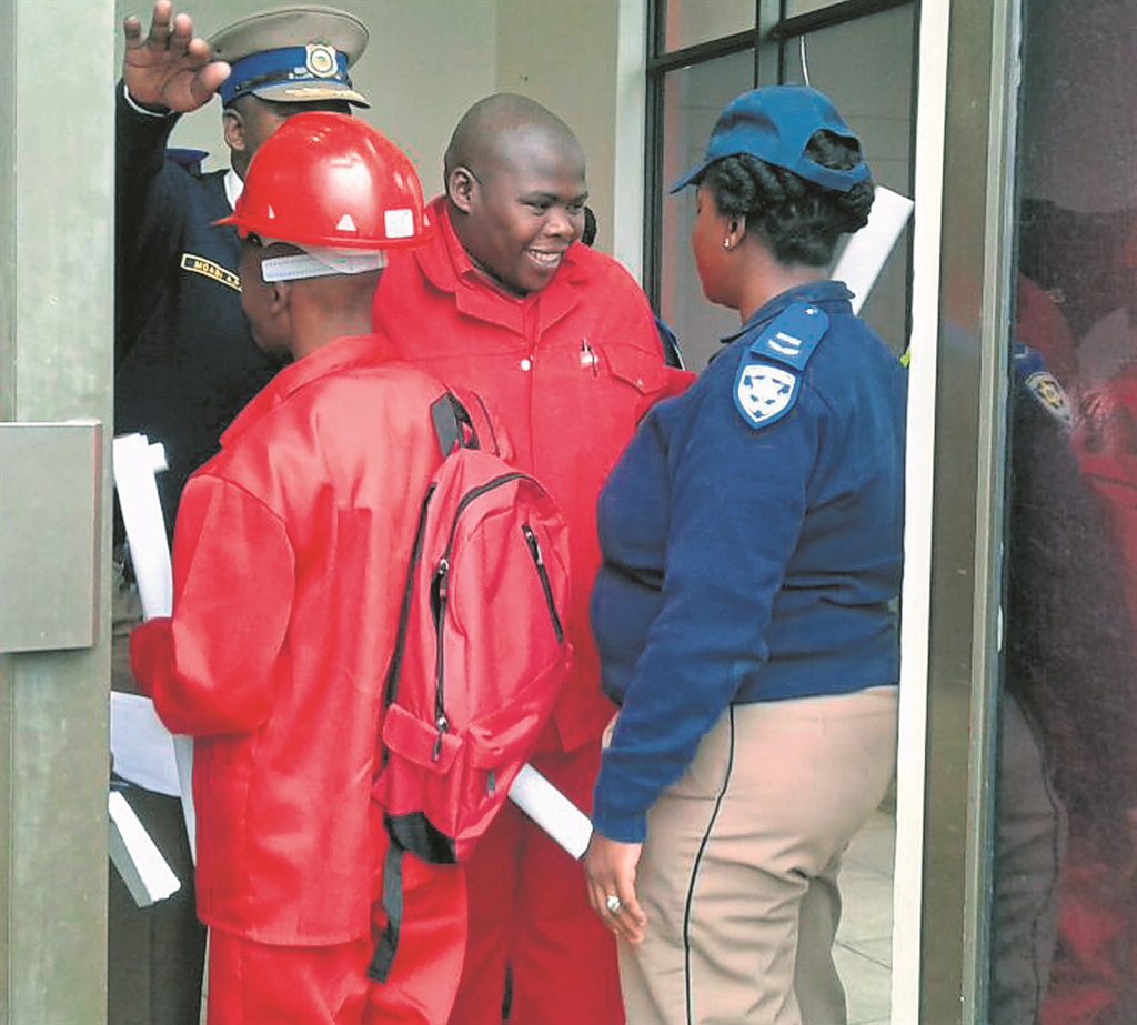 Municipal police were instructed to remove the EFF councillors from the Mount Frere town hall on Friday.           Photo by Nomzamo Yuku  