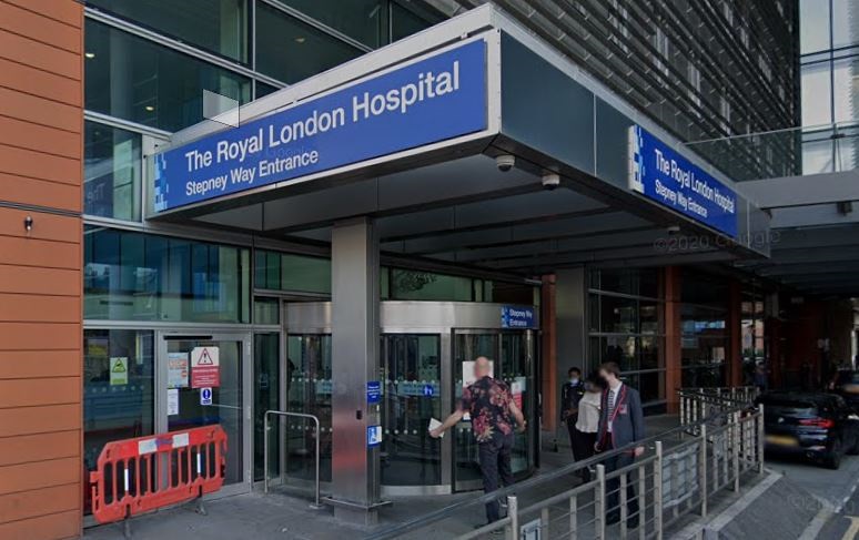 The Royal London Hospital. Google© Streetview, Google Maps, taken 2020, accessed 2022. 