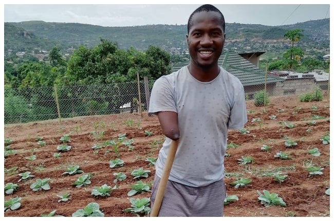 Sibusiso says going into farming gave him a sense of independence. (PHOTO: Supplied)