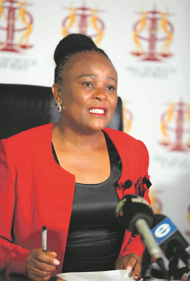 Suspended Busisiwe Mkhwebane said the process into her impeachment was political motivated. Photo by Antonio Muchave