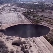 WATCH | Chilean authorities investigate massive sinkhole 