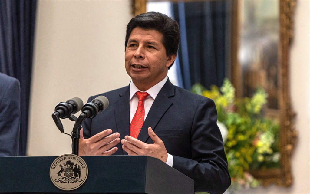 Ex-President Pedro Castillo (Photo by Lucas Aguayo Araos/Anadolu Agency via Getty Images)