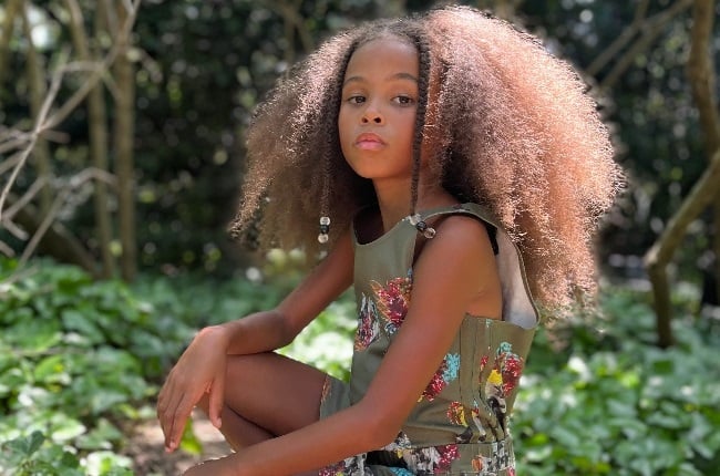 Aria De Chicchis, 7, shows off the cool outfit she got from Beyoncé.  (Photo: Courtesy)