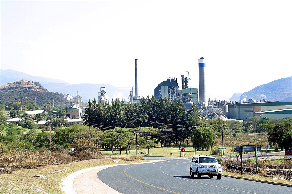 The Sappi paper and pulp factory in Mbombela. 