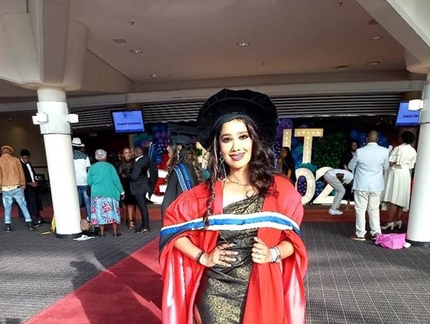 Teacher and PhD graduate Dr Caitlin Sam used her thesis to research whether using social media platforms could help teach pupils remotely. Photo: Supplied