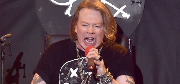 Axl Rose performs on stage at the Coachella music festival. (Getty Images)