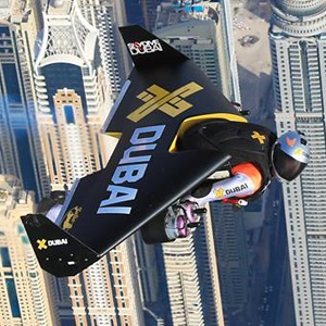 Yves Rossy over Dubai. Image supplied.