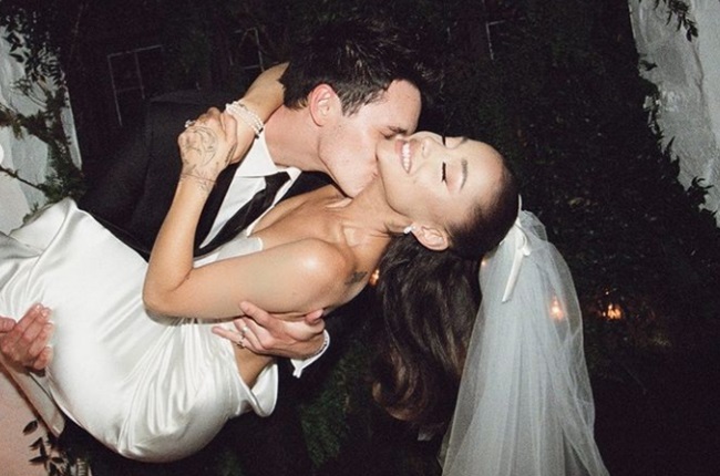 All The Photos From Ariana Grandes Wedding To Dalton Gomez Life