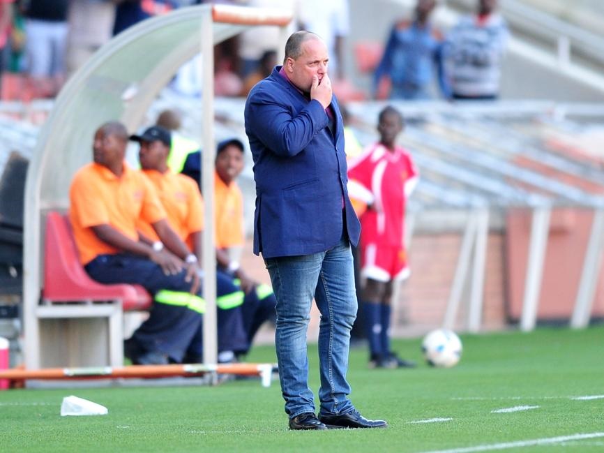 Black Leopards want-away coach, Jean Losciuto. 
Photos by Backpagepix
