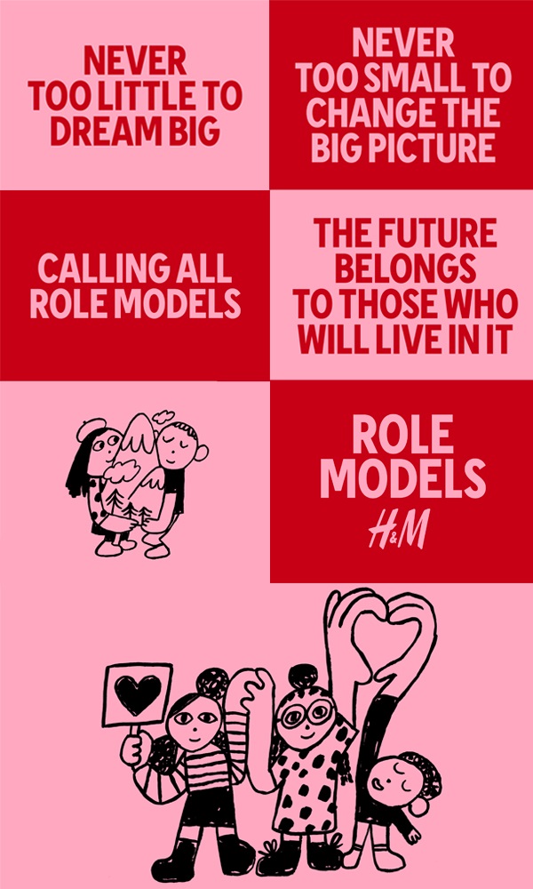 H&M graphics for climate change role models