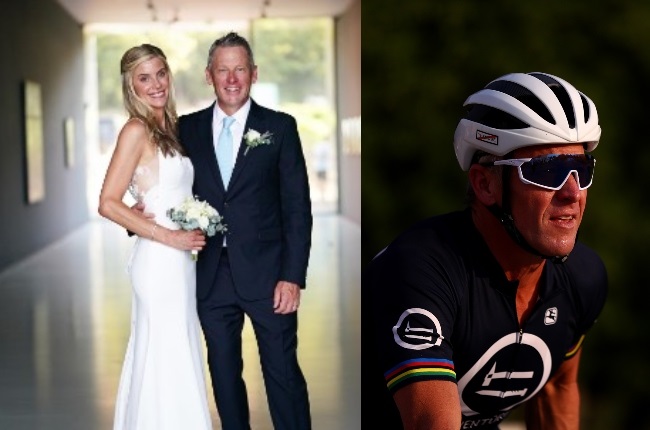 Former cyclist Lance Armstrong has married wife No 2, American yoga instructor Anna Hansen, in France. (PHOTO: Instagram_@lancearmstrong, Gallo Images/Getty Images)