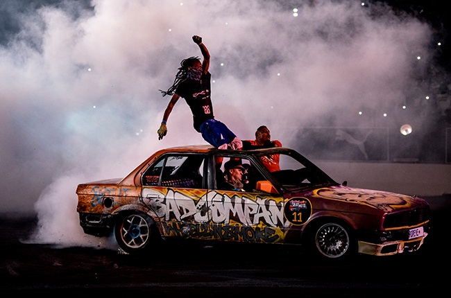 A participant performs during the Red Bull Shay’iMoto in Johannesburg, South Africa on October 19, 2019.
