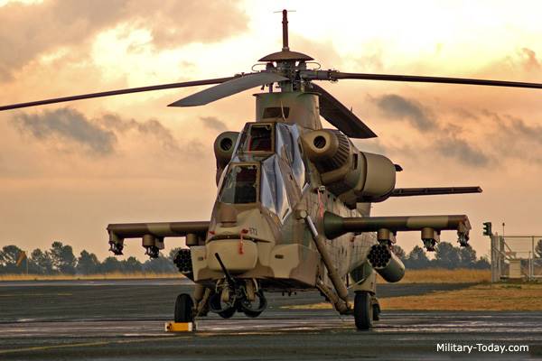 Denel's Rooivalk attack helicopter. 