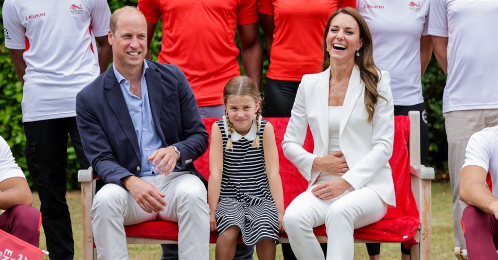 Prinses Charlotte saam met haar ouers. Foto: Gallo Images/Getty Images.