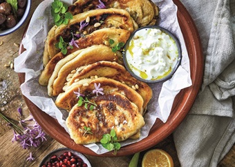 Spiced lamb-filled flatbreads