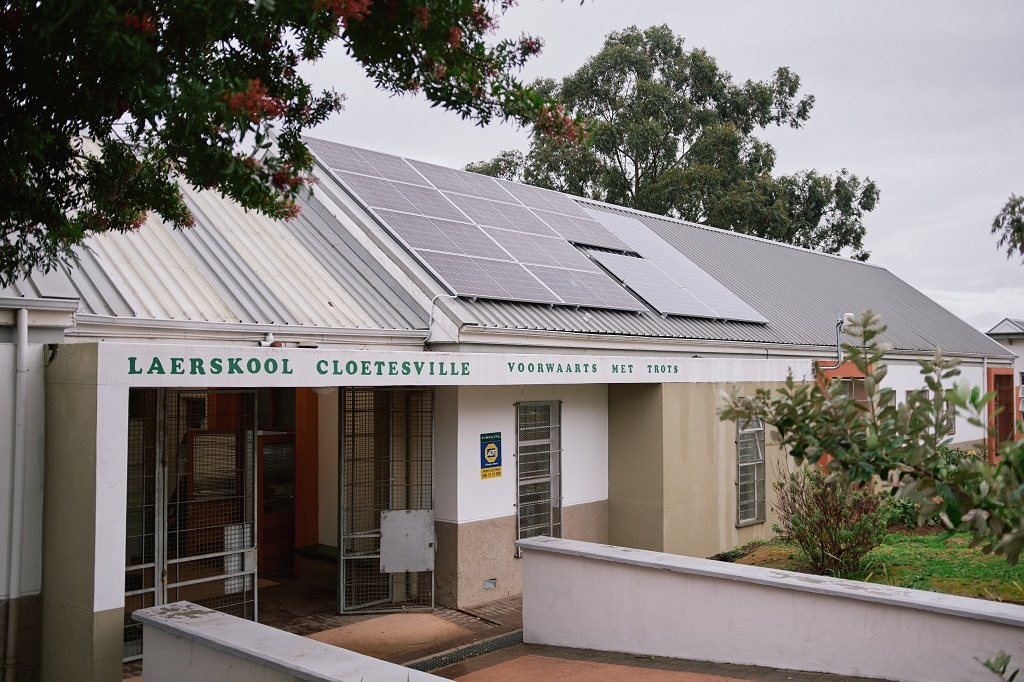 Cloetesville Primary school has received a 7.5 kW solar PV system.