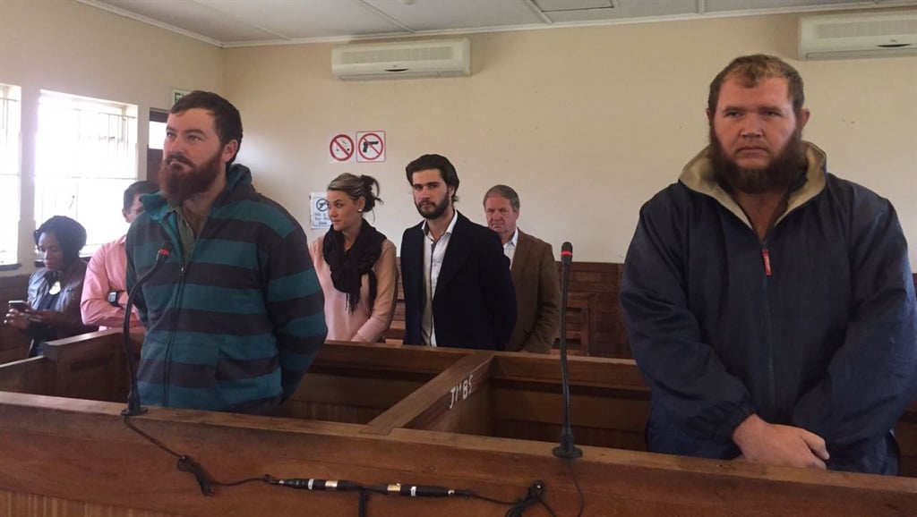 Pieter Doorewaard and Phillip Schutte will find out today whether they will be granted bail. The two men are accused of being involved in the death of a boy in the farming town of Coligny. The town was ravaged by violent protests, in which houses were burnt down and businesses were looted, after the death of Matlhomola Moshoeu. The state has argued that Coligny could be plunged back into chaos if the two men are granted bail. Picture: Felix Ndlangamandla/Beeld