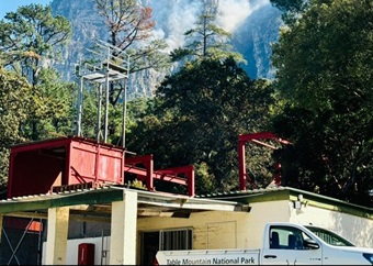 Firefighters monitor Table Mountain fire after flare-ups in inaccessible areas above Kirstenbosch