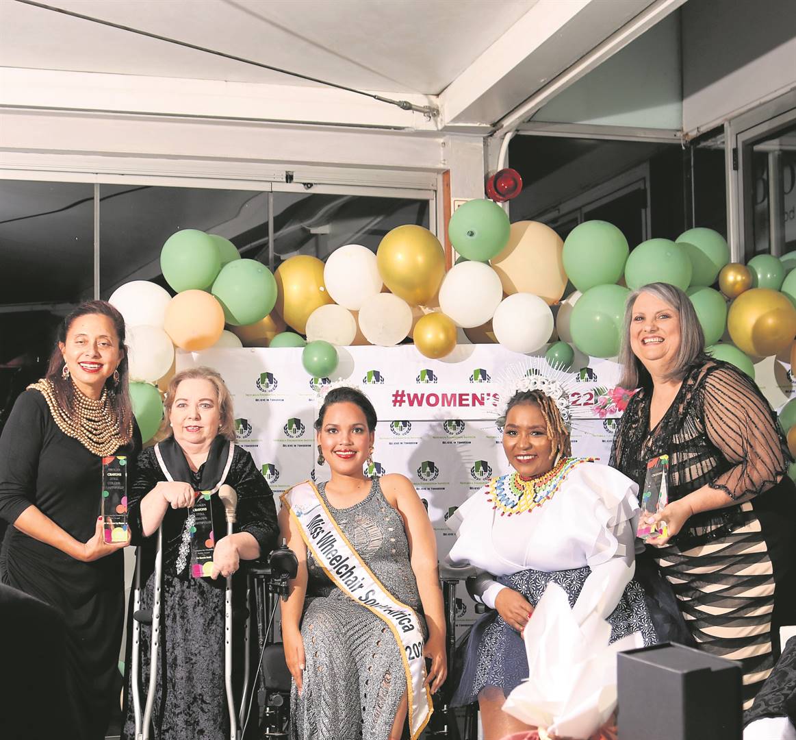 The Broken Crayons Still Colour Beautifully Symposium celebrated women with disabilities. From left Marlene le Roux, Karen Smit, Tamelyn Bock (Miss Wheelchair South Africa 2021), Nokutela Makohliso (NFI founder) and Lydia Pretorius.PHOTO: supplied