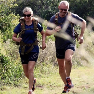Tanya Pieterse and her husband Genis Pieterse training. Source: Facebook