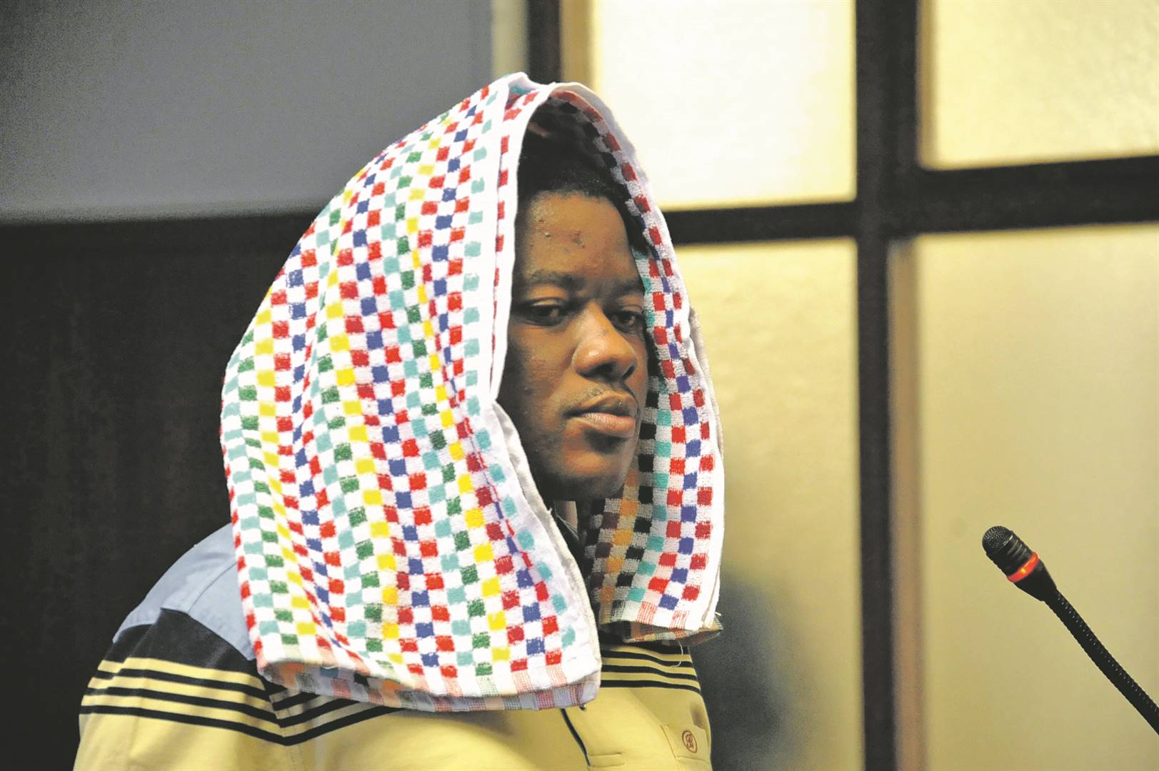 Bonginkosi Khanyile appears in the Durban Regional Court on Monday for charges that include incitement to commit public violence. Photo by Jabulani Langa