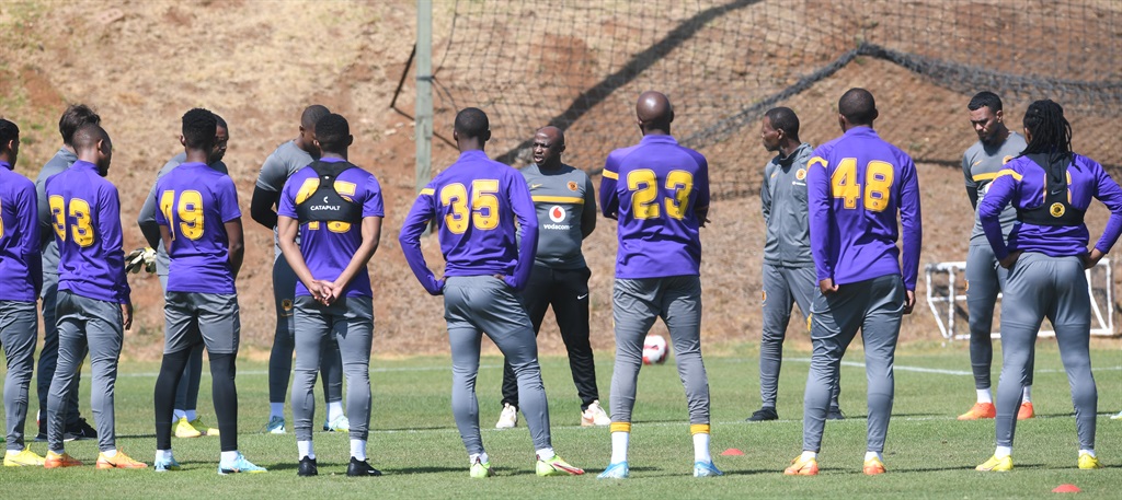 Kaizer Chiefs players ahead of training this week at their base in Naturena 