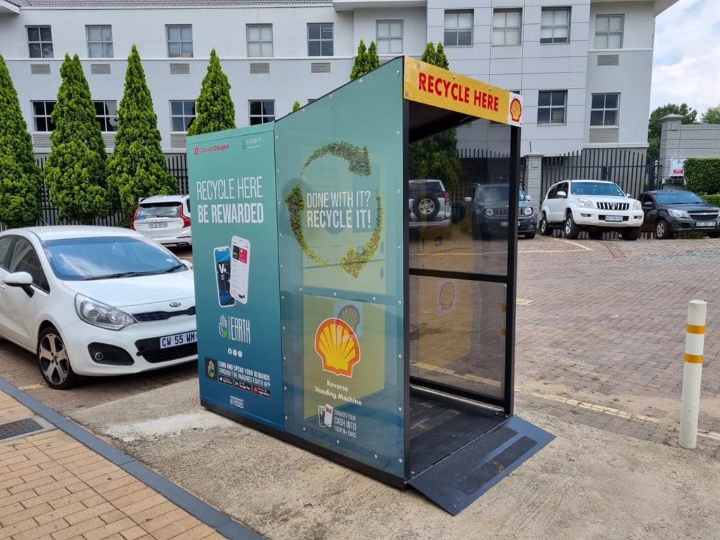 An Imagined Earth reverse vending machine.