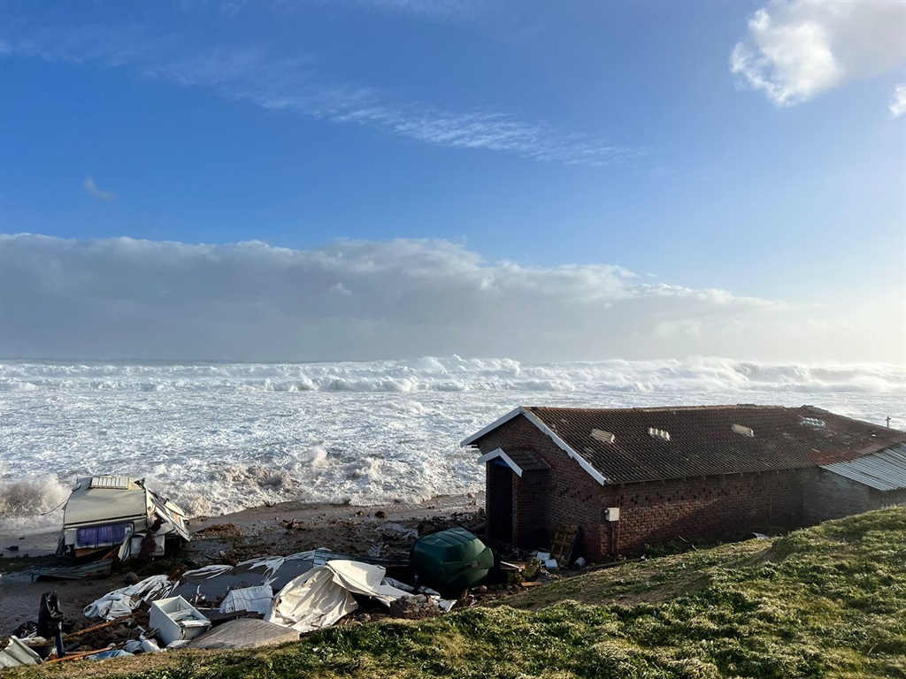  Properties along coastlines destroyed as high storm tides hit Western Cape. Photos from NSRI.