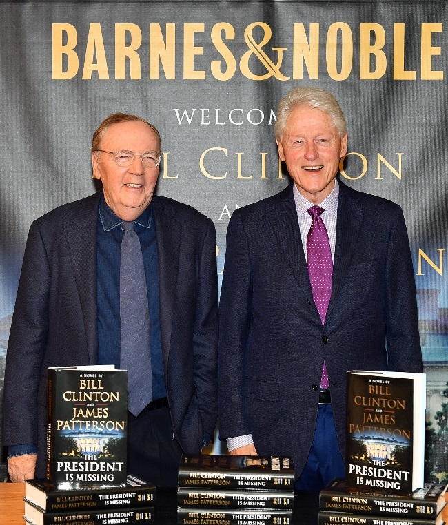 James Patterson with former president Bill Clinton